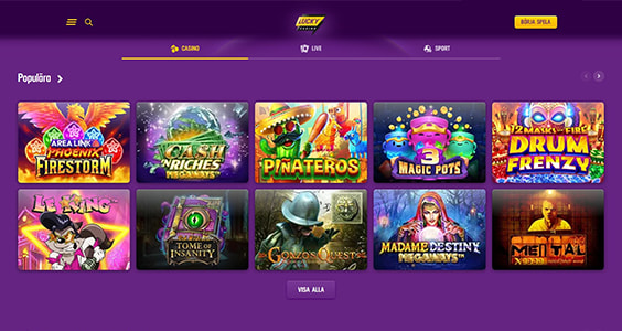 Lucky Casino Homepage