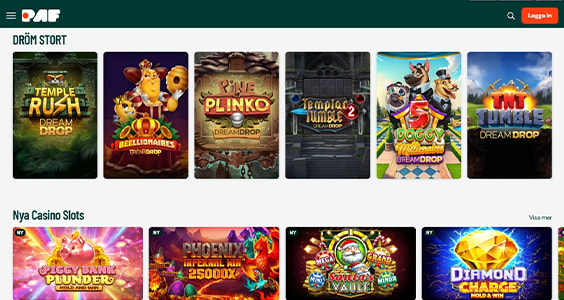Grand Casino Online felület képernyőképe
